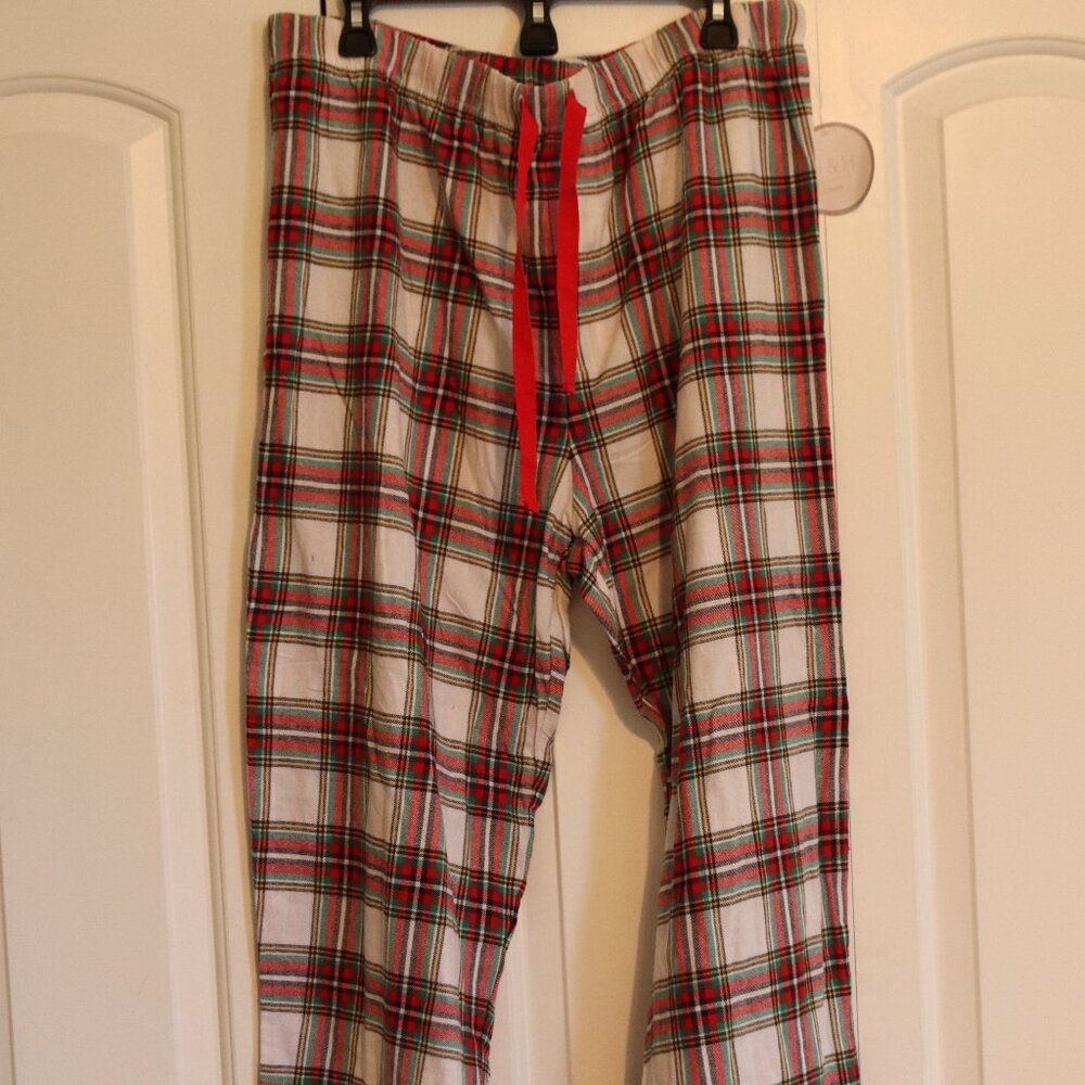 H&H Heart and Heritage New Men's Cotton Flannel Sleep/Lounge Pants Plaid  Large
